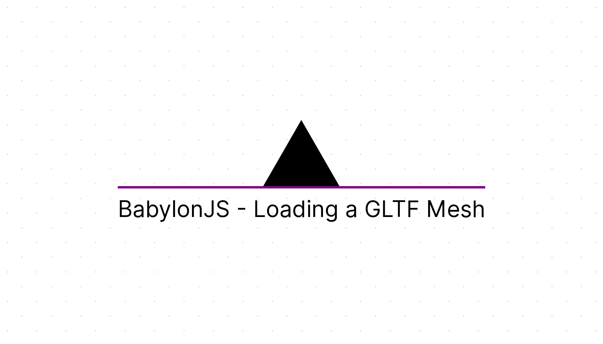 BabylonJS Loading a GLTF Mesh Cody's Personal Site